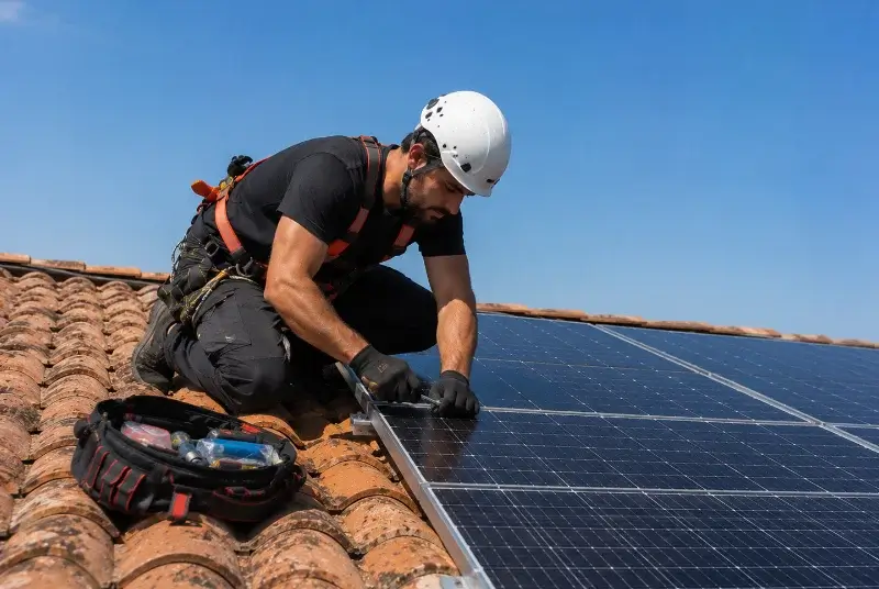 Maintenance et monitoring de panneaux solaires à Saint-Médard-d'Eyrans